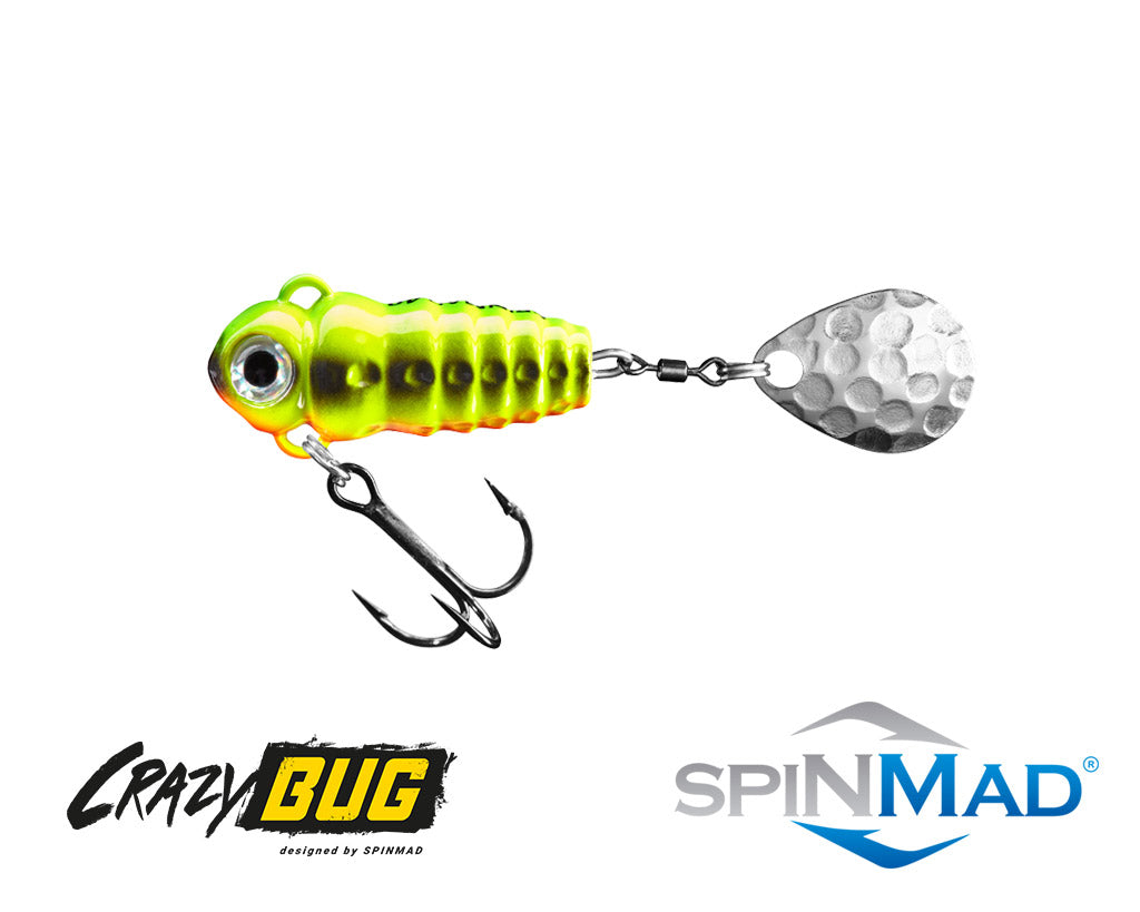 kirkkaan keltainen, ötökän mallinen spintail