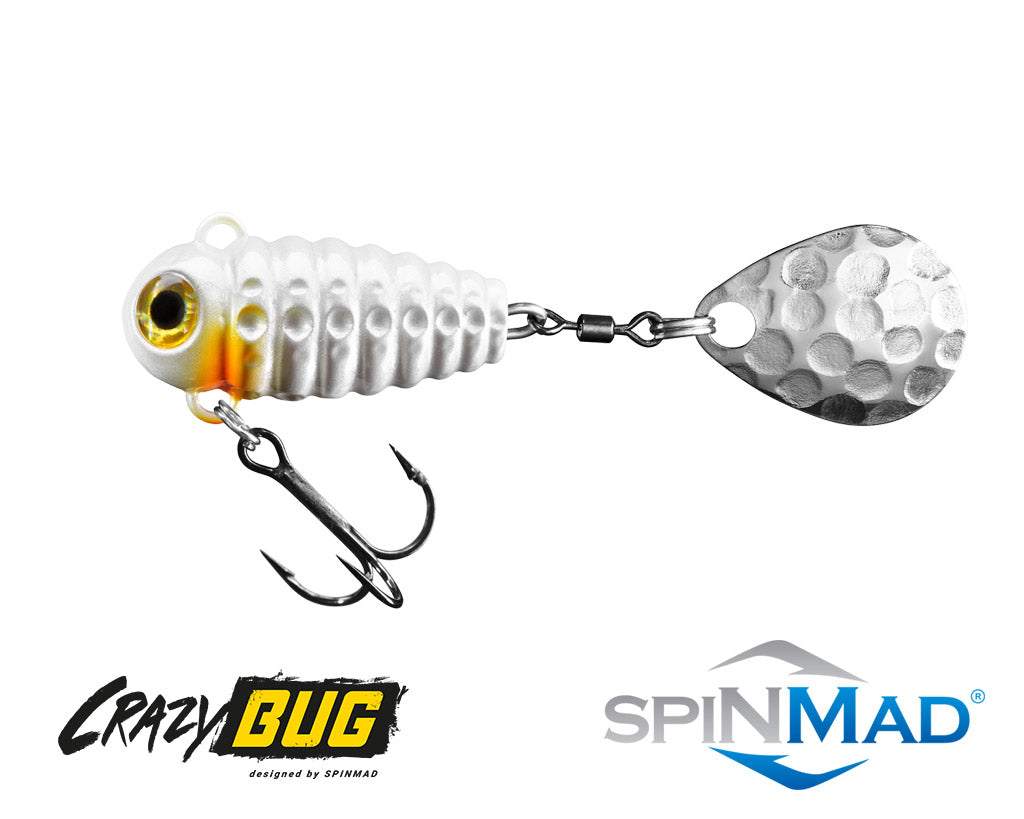 valkoinen, ötökän mallinen spintail