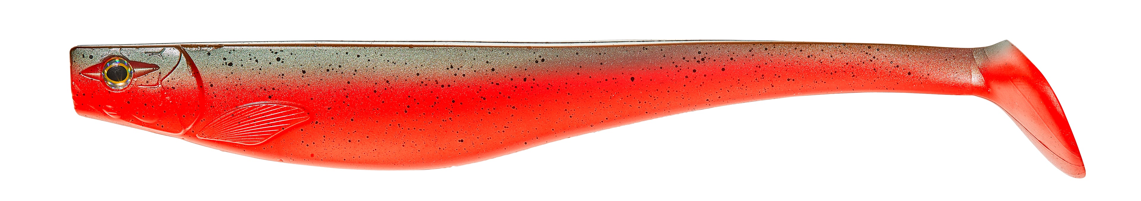 Punainen haukishadi. Pehmeä materiaali tarkoilla yksityiskohdilla.