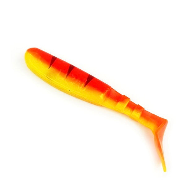 Jasu Ukko 134 oranssi-keltainen jigi ahvenelle ja kuhalle.